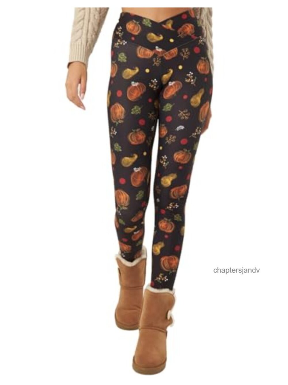 Women's Crossover Leggings High Waisted Buttery Soft Halloween